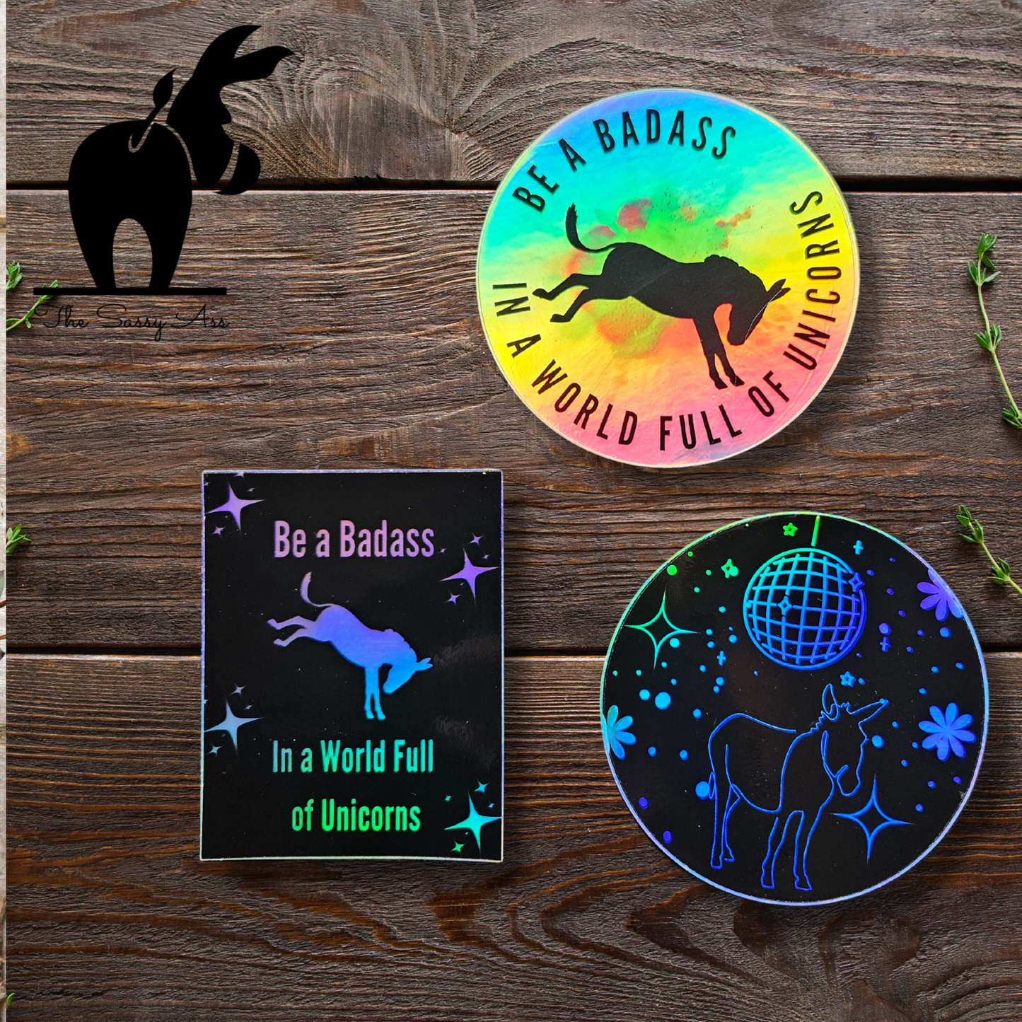 Badass Holographic Sticker Bundle