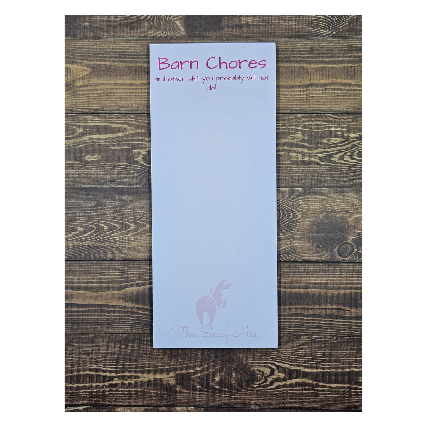 Barn Chores Notepad