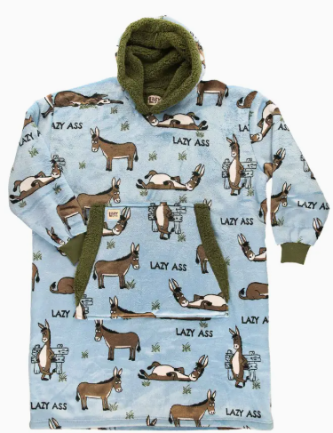 "Lazy Ass" Donkey Snuggle Hoodie