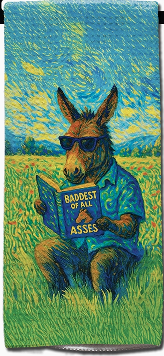 Donkey "Baddest of All Asses" Kitchen Towel