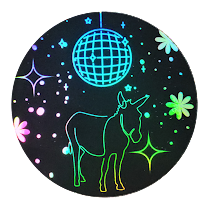 Dance Your Ass Off Disco Donkey Sticker
