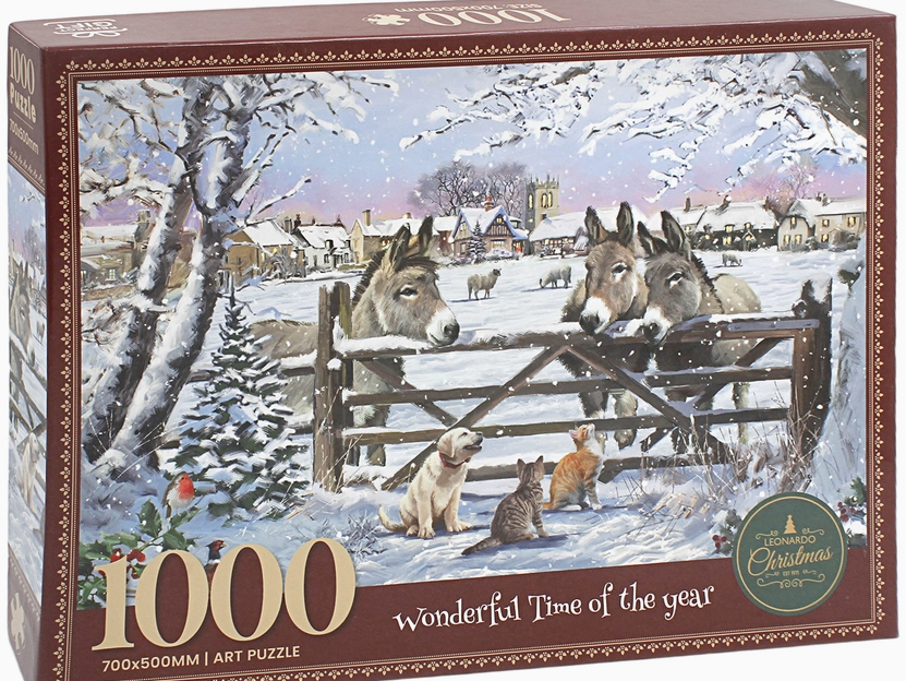 1000 Piece Winter Donkey Puzzle