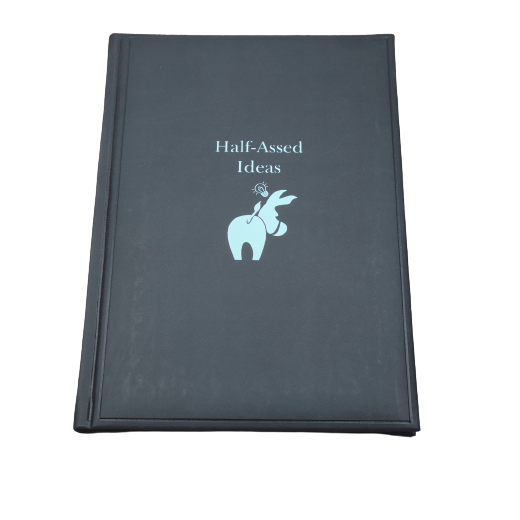 Half-Assed Ideas Inspiration Donkey Notebook
