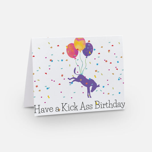Kick Ass Birthday Card